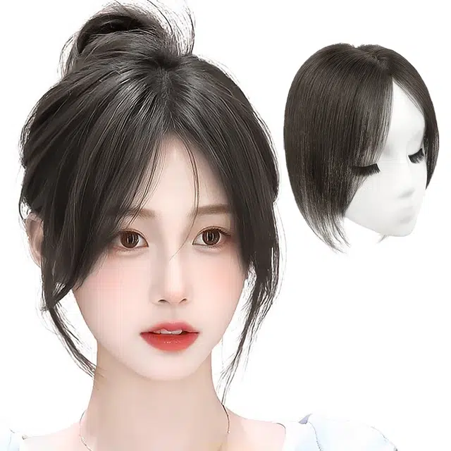 晚晚风 黑百合假发 头顶一片式
