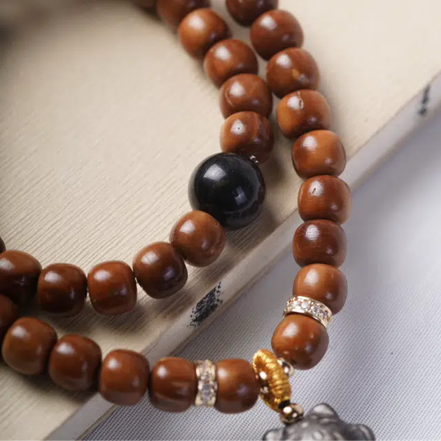 書卓 【顺丰包邮】双圈轻奢精致 念珠款搭配 无相佛#好运 库克 手串 男女同款情侣款