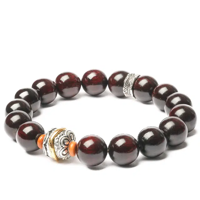 三檀小舍 国风国潮新中式 招财吸金诸事顺利平安喜乐 小众设计高级轻奢霸气文玩盘玩节日生日礼盒 紫檀属 手串 男女同款情侣款