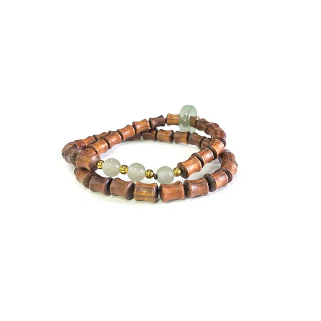 【步步高升】 琉堇 时来运转古风转运竹节珠手饰 复古文玩叠戴佛珠手饰 新年送礼父亲男友车载挂件#好运 花梨木 手串 男女同款情侣款