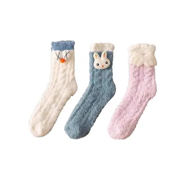 浪莎 加厚保暖休闲中筒袜 女款 组合装