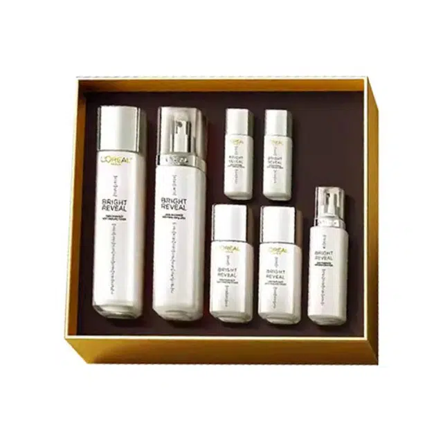 欧莱雅 圣诞限定注光水乳闪耀礼盒套装 补水保湿