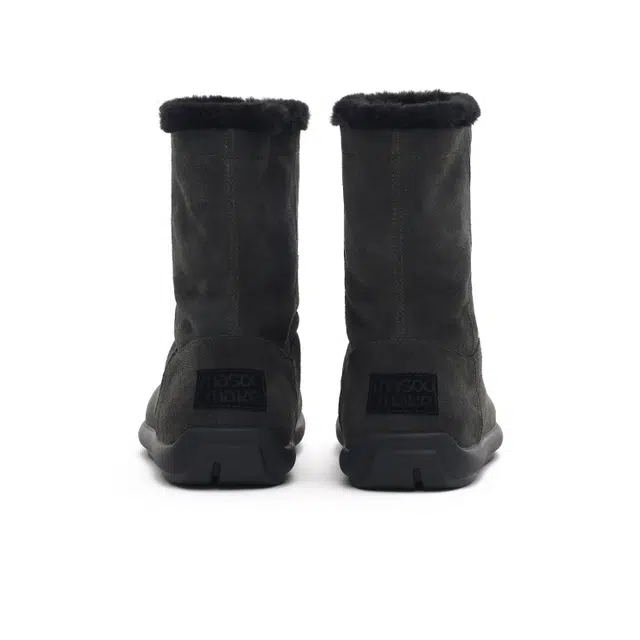 MASOOMAKE Suede Mid-Calf Snow Boots