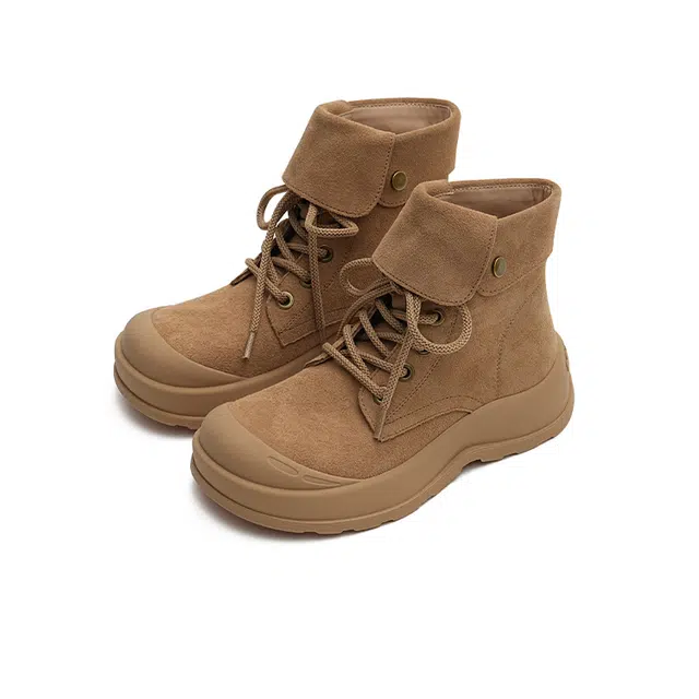 MASOOMAKE Cute Design Series Suede Martin Boots Women