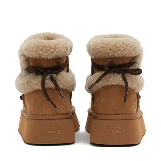 绒面 七彩球可爱甜妹时尚经典百搭舒适 短筒 雪地靴 女款