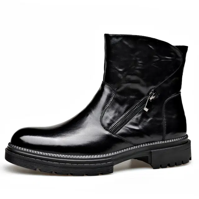 牛剖层革 英伦通勤舒适时尚经典潮流百搭 短靴 男款