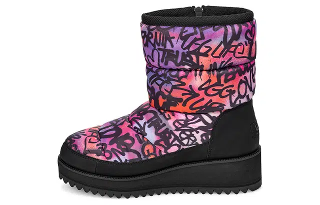 UGG Ridge Graffiti Pop Purple Black