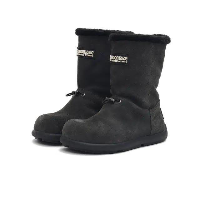 MASOOMAKE Suede Mid-Calf Snow Boots