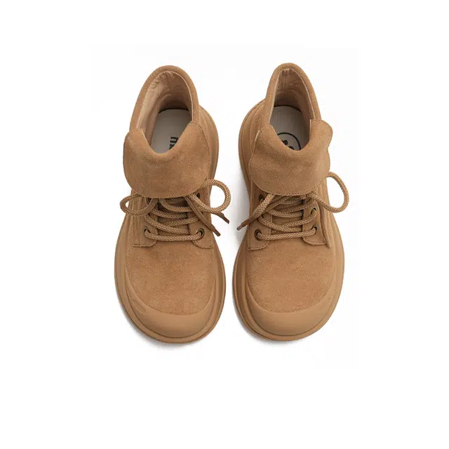 MASOOMAKE Cute Design Series Suede Martin Boots Women