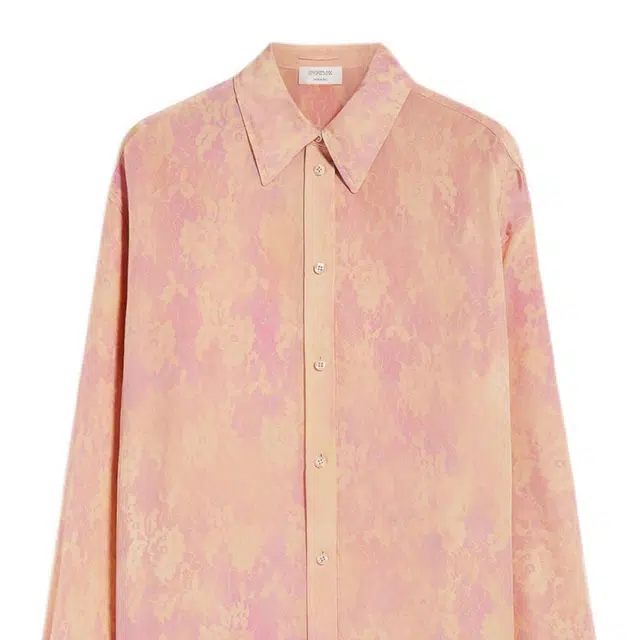 SportMax Perle Oversized Lace-Print Silk Tunic
