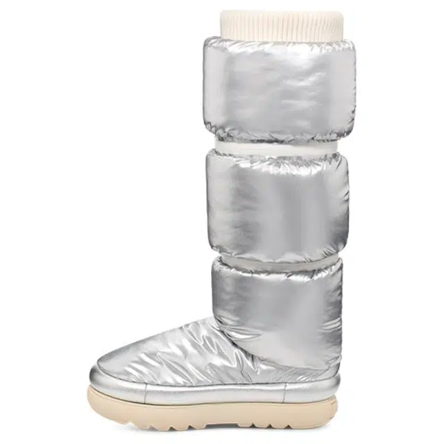 UGG High Boots Metallic Silver