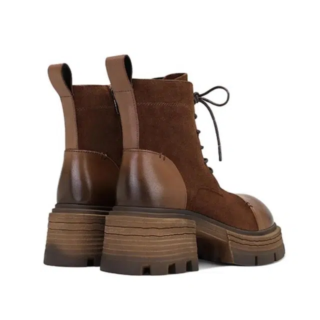 Jessica Sophia Cool Lace-up Platform Martin Boots 5.5cm