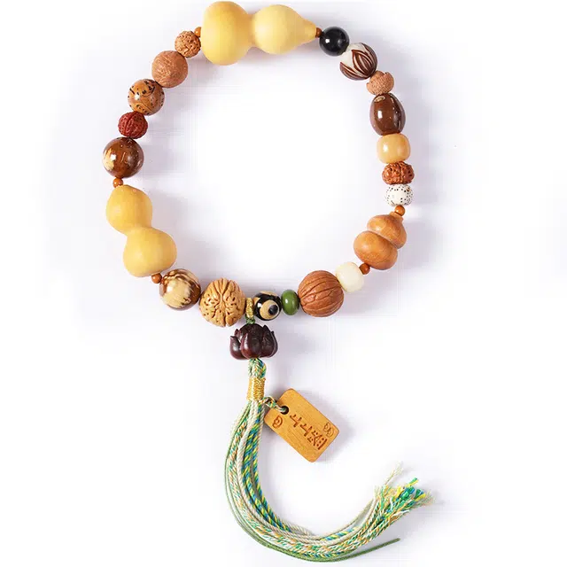 【福气满满】 京华录 简约多宝珠手持盘玩串珠 文玩手把件小众高级感文艺复古 财源广进平步青云#好运 葫芦 手串 男女同款情侣款