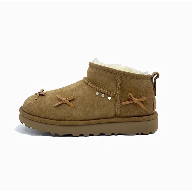 UGG Classic Ultra Mini Bow Chestnut
