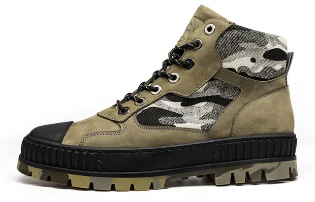 LEAVELAND Maple Leaf Camo Thick Sole Martin Boots