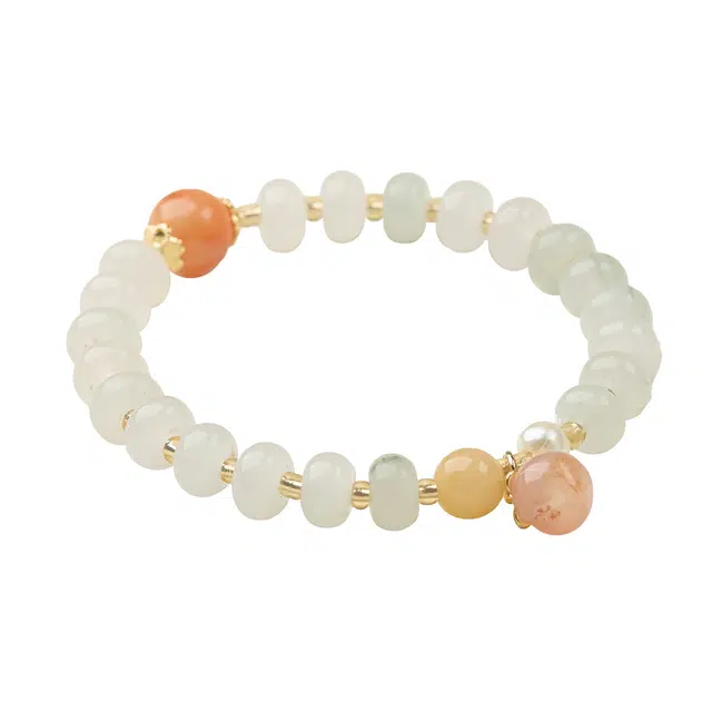 琳琯瑛 新中式国风小众设计高级感轻奢气质好运转运飘绿 天山翠 手串 女款