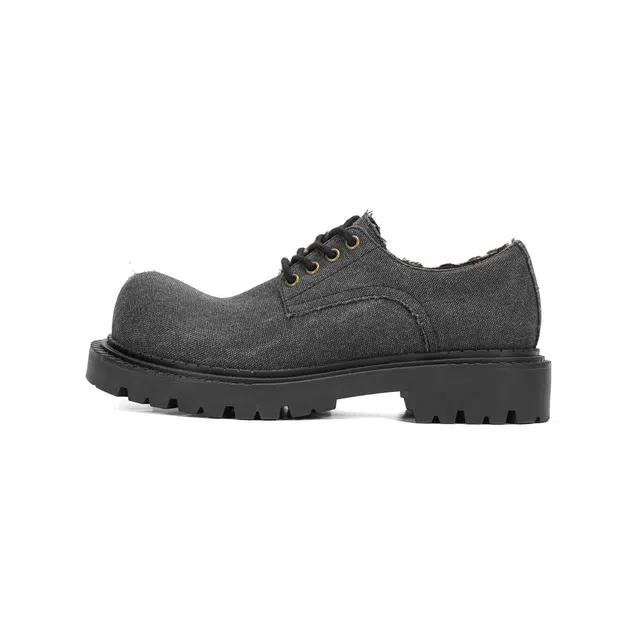 CROOKED CARD Low-Top Grey