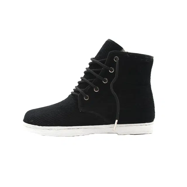 内联升 灯芯绒 手工千层底缝制 舒适气质 传统工艺 保暖 短靴 平跟 男款