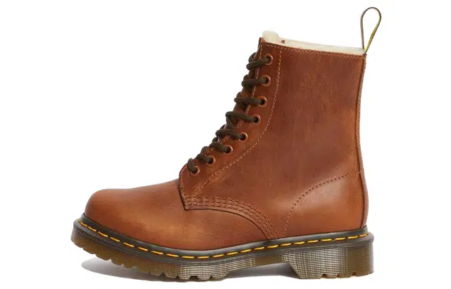 Dr. Martens 1460 Faux Fur Lined Brown