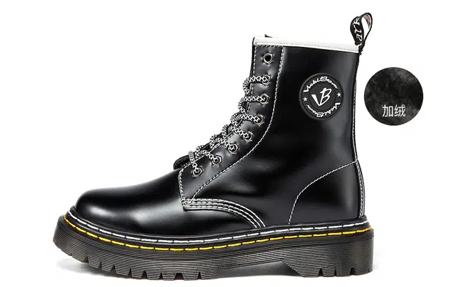 VICKI BROWN Martin Boots Black