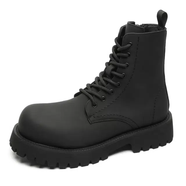 威世米邦 英伦风复古百搭 马丁靴 男款 黑色