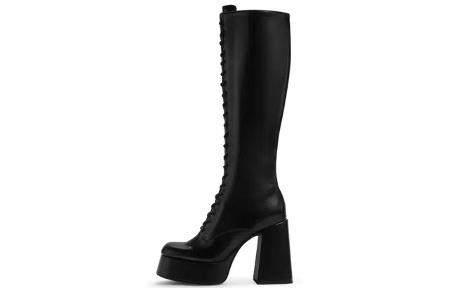 Charles & Keith High Boots Black