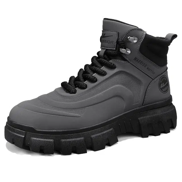Warrior Martin Boots Grey Black