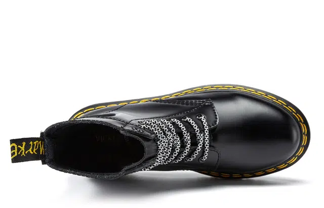 VICKI BROWN Martin Boots Black