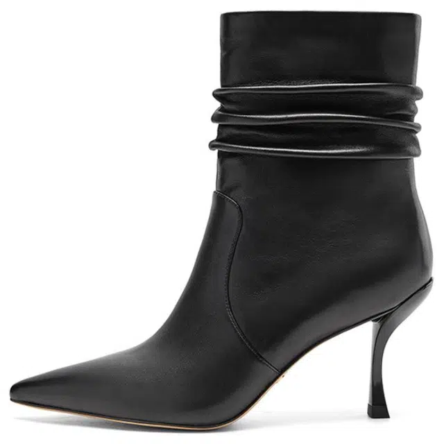 Nine West Stacked Heel Ankle Boots