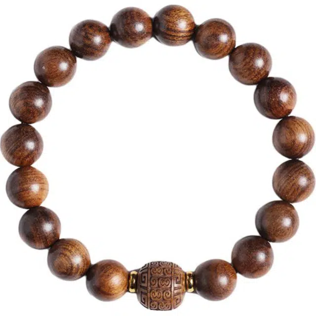 九隆古 国潮祥云转运珠 考试考研上岸 新中式古风文玩盘玩佛珠串珠手饰#好运 花梨木 木作手串 男女同款情侣款