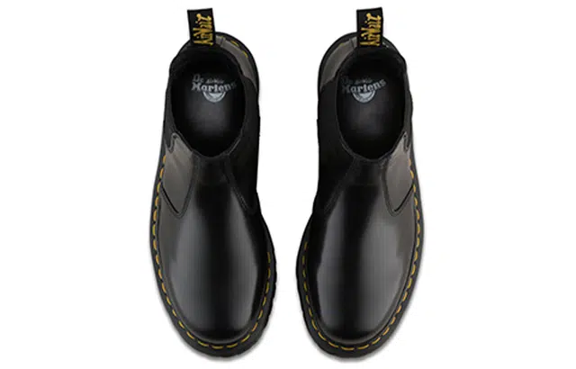 Dr.Martens Quad Leather Platform Chelsea Boots