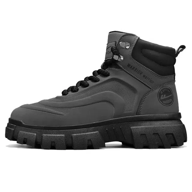 Warrior Martin Boots Grey Black