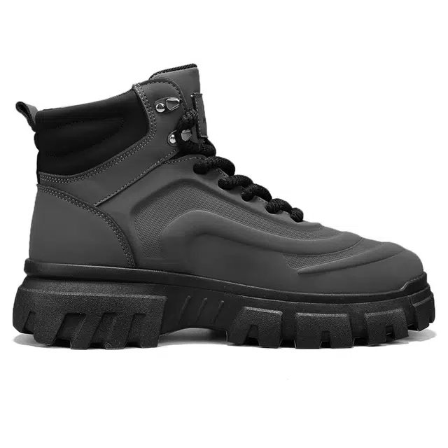 Warrior Martin Boots Grey Black