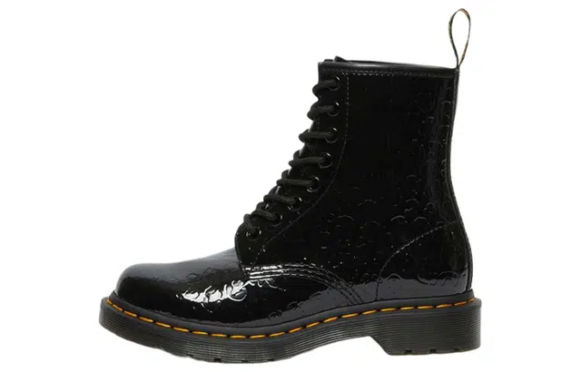 Dr. Martens 1460 Leopard Embossed Black