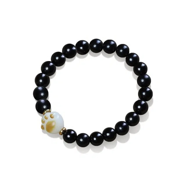 京华录 手持单圈串珠国风招财本命年 气质轻奢文艺温柔简约精致 学业有成考试上岸#好运心想事成 黑檀 木作手串 男女同款情侣款