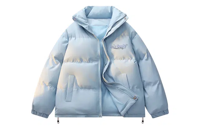 王者荣耀 梦奇款 美式复古加厚面包服立领简约宽休闲舒适棉服 男女同款 清风绿