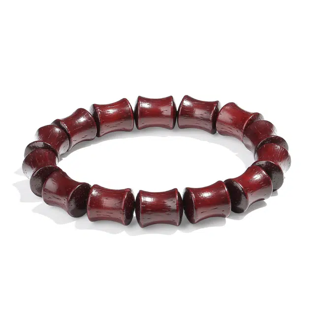 普陀山官方已过香 普陀山文创 新中式国风节节高升竹节转运珠#好运 文玩盘玩古风佛珠串 好运礼 檀木 手串 男女同款情侣款