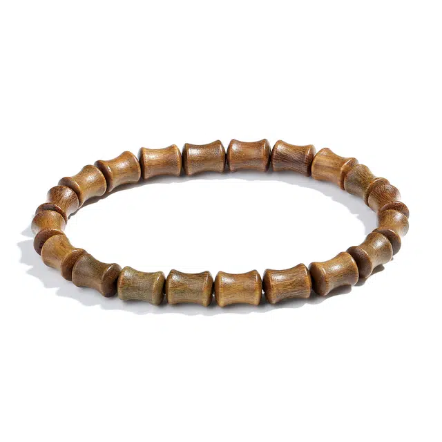 【普陀山官方已过香】 普陀山文创 上岸竹节好运 新中式节节高升转运珠文玩佛珠串 檀木 手串 男女同款情侣款