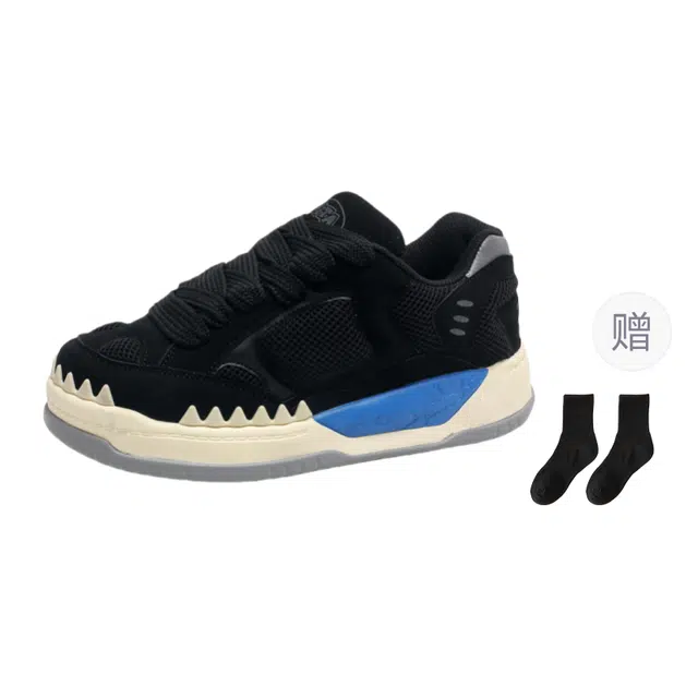 小鹿米利 面包鞋小众美式百搭休闲小白鞋 防滑耐磨 低帮 板鞋 男女同款