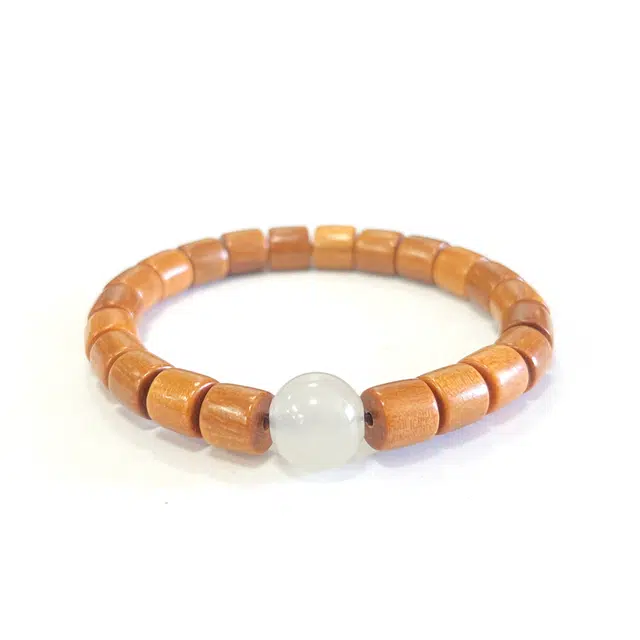 【中国木雕博物馆】 琉堇 节节高升好运上岸文玩直切佛珠古风时来运转招财纳福转运珠#好运 芭比檀香 手串 男女同款情侣款