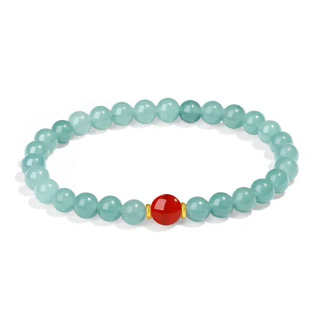 【普陀山官方已过香】 普陀山文创 新中式复古国风气质简约转运百搭清冷感 礼盒 玉髓 手串 女款