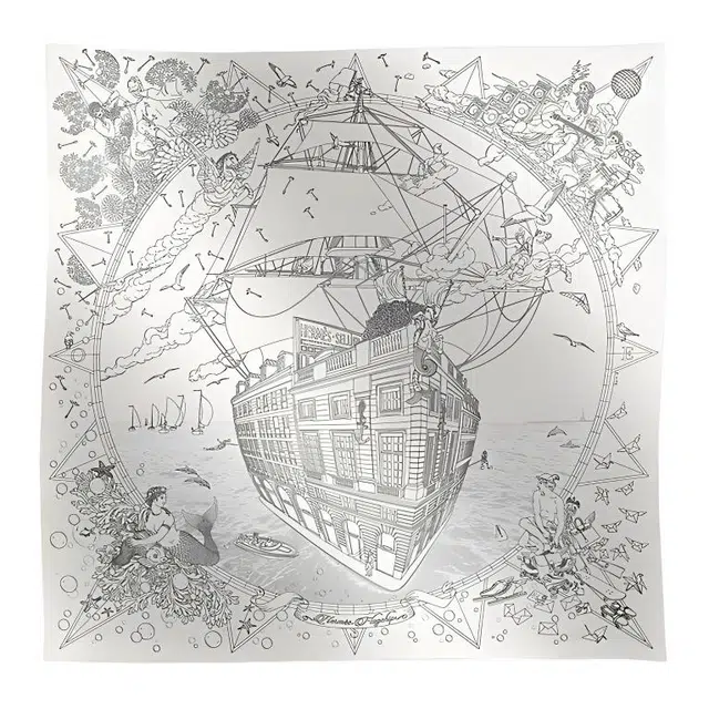 Hermes Silk Scarf