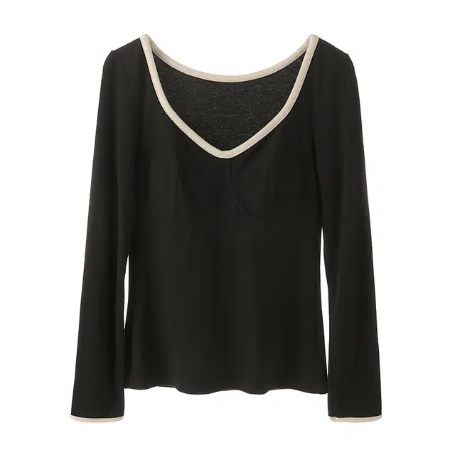 内在密码 免穿文胸内搭无痕低领磨毛发热保暖上装 女款