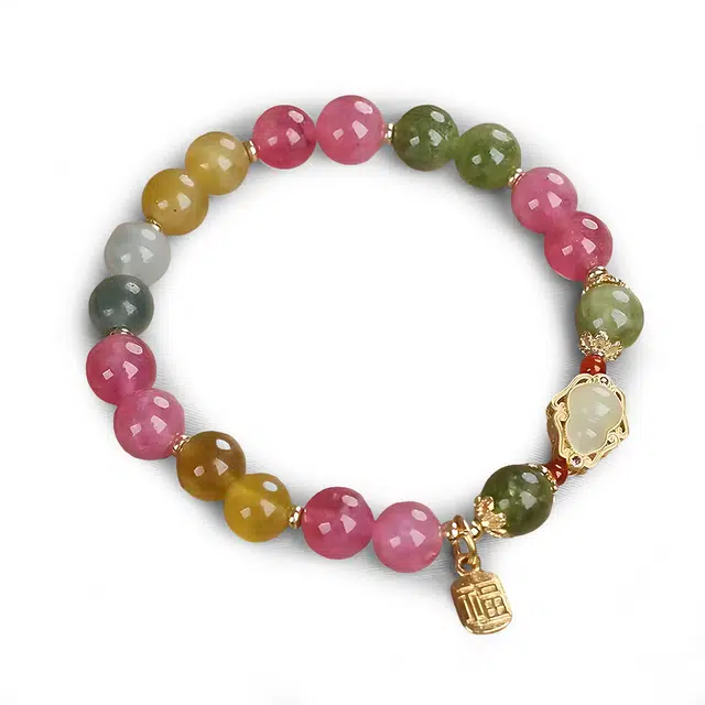 饰伴 彩葫福韵 新中式国潮时尚复古轻奢优雅气质 精致小众新中式 合金 手串 男女同款情侣款