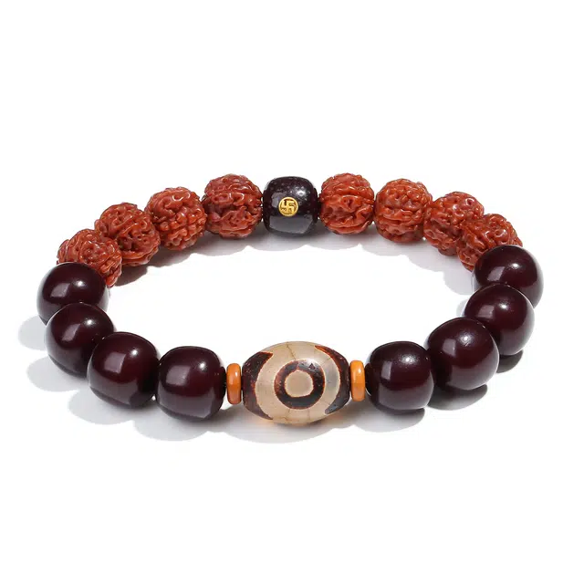 【普陀山官方已过香】 普陀山文创 民族风护身符转运珠佛珠新中式国风文玩好运 菩提根 手串 男女同款情侣款