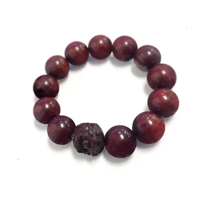 九隆古 国潮瑞兽醒狮时来运转 诸事顺遂招财纳福 平安喜乐有钱花文玩盘玩佛珠转运珠手饰#好运 本命年送礼盒物 檀木 手串 男女同款情侣款