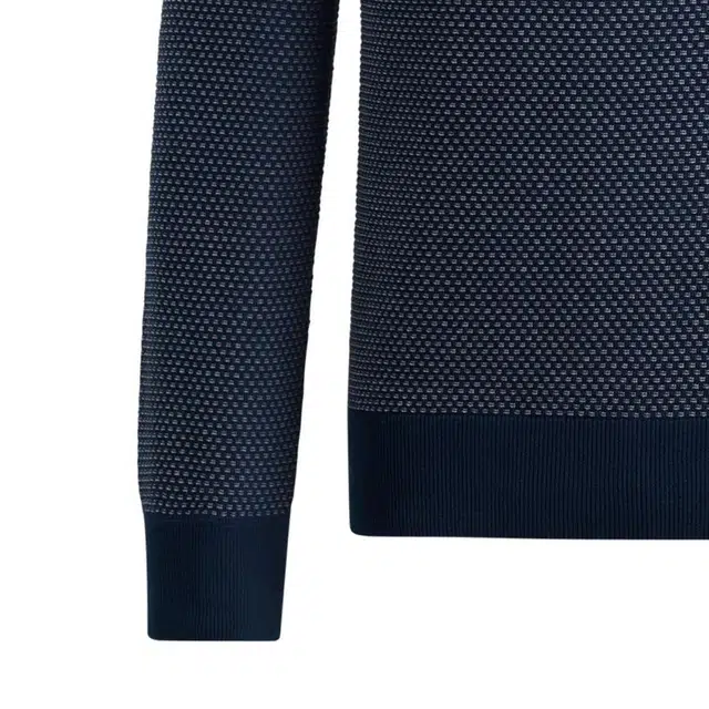 HUGO BOSS Cotton-Blend Sweater With Two-Tone Structure