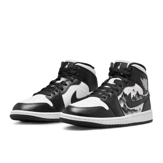 Jordan Air Jordan 1 Mid Black White Panda