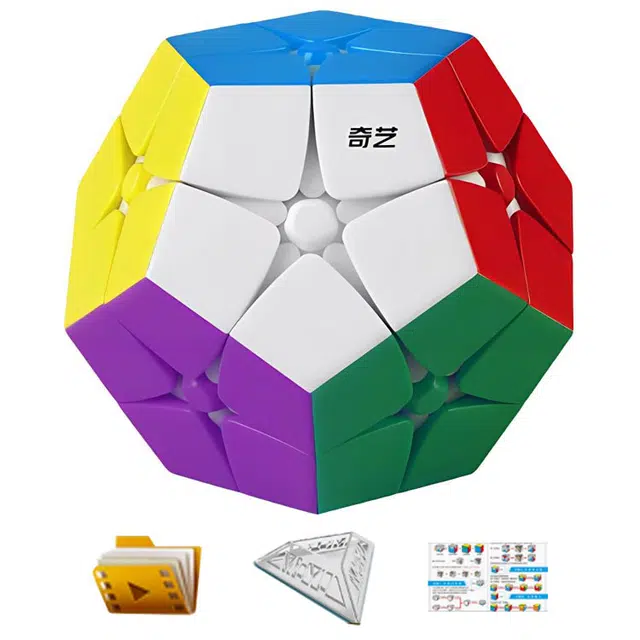 奇艺 三阶五魔方异形十二面体 早教益智玩具
