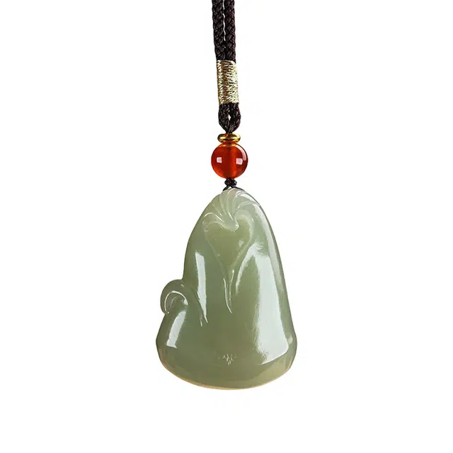 舒杰 国风节节高竹节 和田玉 青白玉 男女同款情侣款